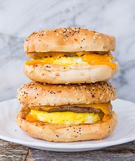 Breakfast Bagels